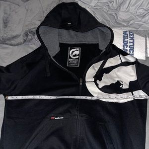 Great condition gently worn 14 year old piece of ecko unltd black zip up hoodie